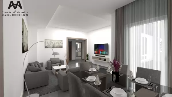 Appartement S+1 de 66m² au 6ème étage à AFH Mrezga