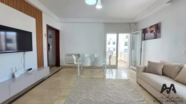 Appartement S+3 Meublé avec Vue Mer Panoramique à Mrezga, Hammamet Nord